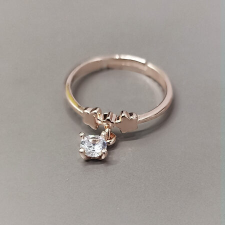 Rose Gold Star & Dangle Ring
