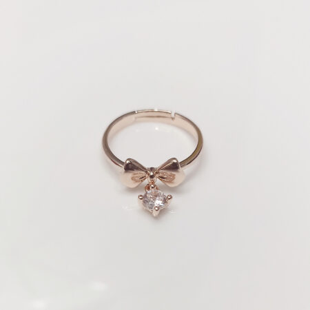 Dainty Rose Gold Bow