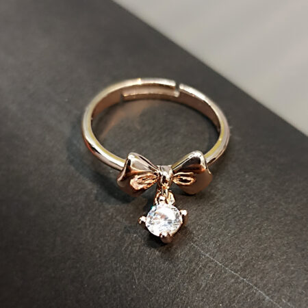 Dainty Rose Gold Bow