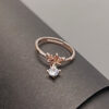 Elegant Rose Gold Crown Ring