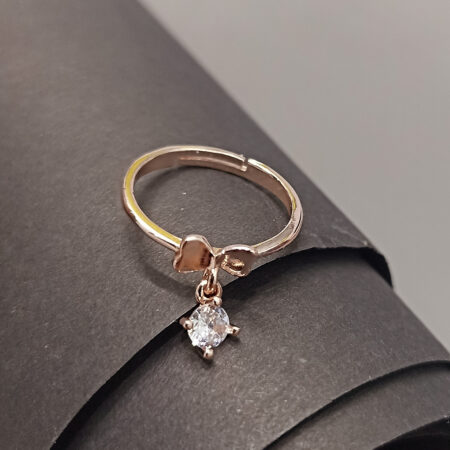 Elegant Rose Gold flower ring